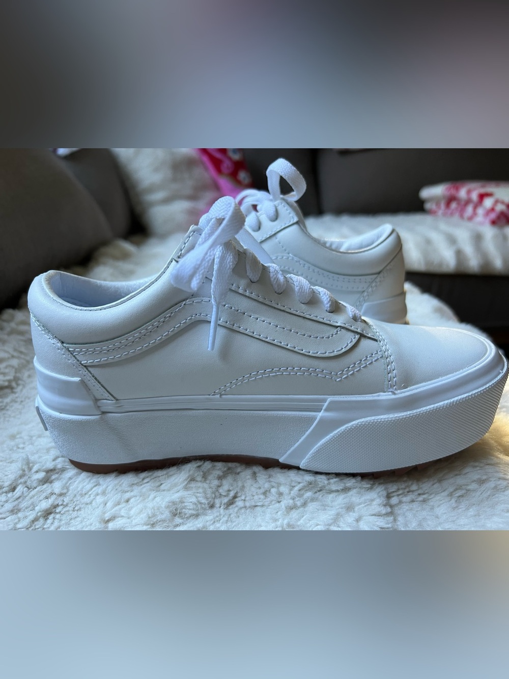 Vans Leather Old Skool Stacked Platform women's size 5 - Picture 7 of 14
